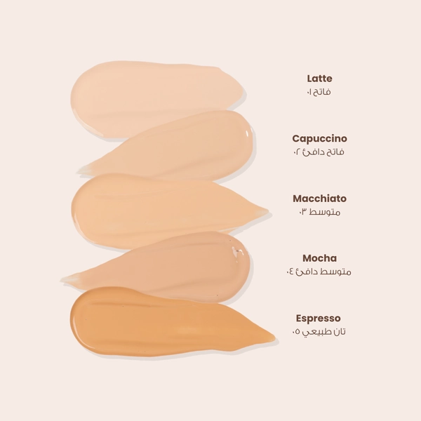 LOCA Dreamy Glowy Skin Ultra Weightless Foundation Latte - Light Warm (01)
