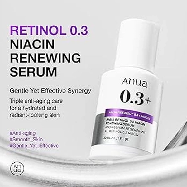 ANUA RETINOL 0.3 NICIN RENEWING SERUM 30ML