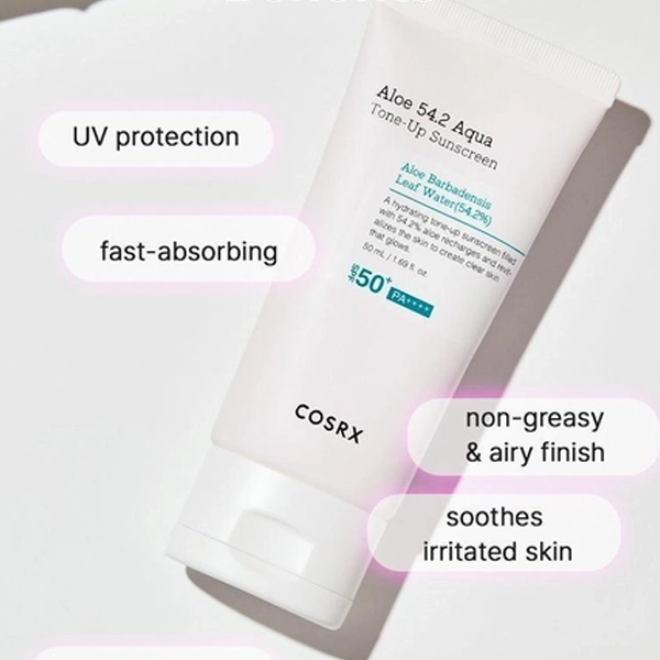 COSREX ALOE 54.2 AQUA TONE UP SUNSCREEN 50ML