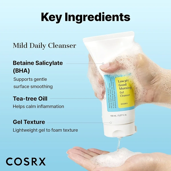 COSREX LOW PH MORNING GEL CLEANSER 150ML