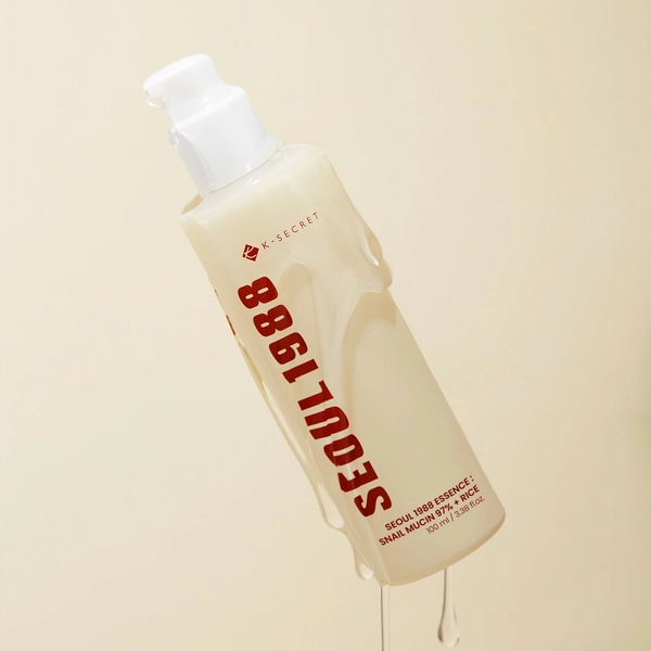 K-SECRET SEOUL 1988 ESSENCE SNAIL MUCIN 97% + RICE 100 ML