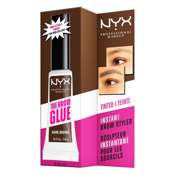 NYX THE BROW GLUE 5.G DARK BROWN